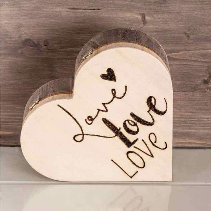 Rayher Hobby Rayher boîte en bois Cur, avec fermoir magnétique, 25,3x24x6cm, nature - 62841505