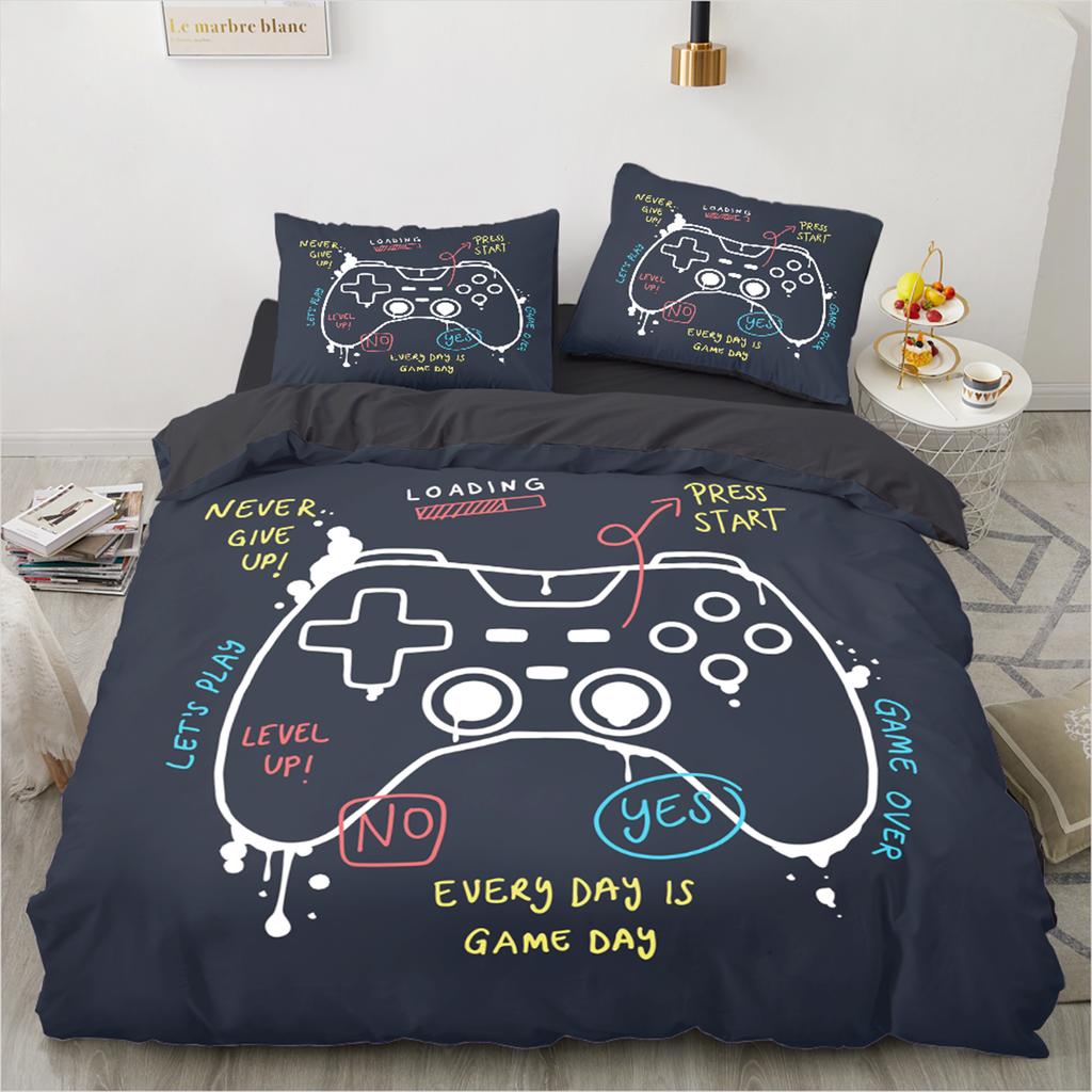 3D Printed Game Series Duvet Cover King Twin Queen Double Size Kit Pillowcase  New Wholesale Colorful Bedspread
