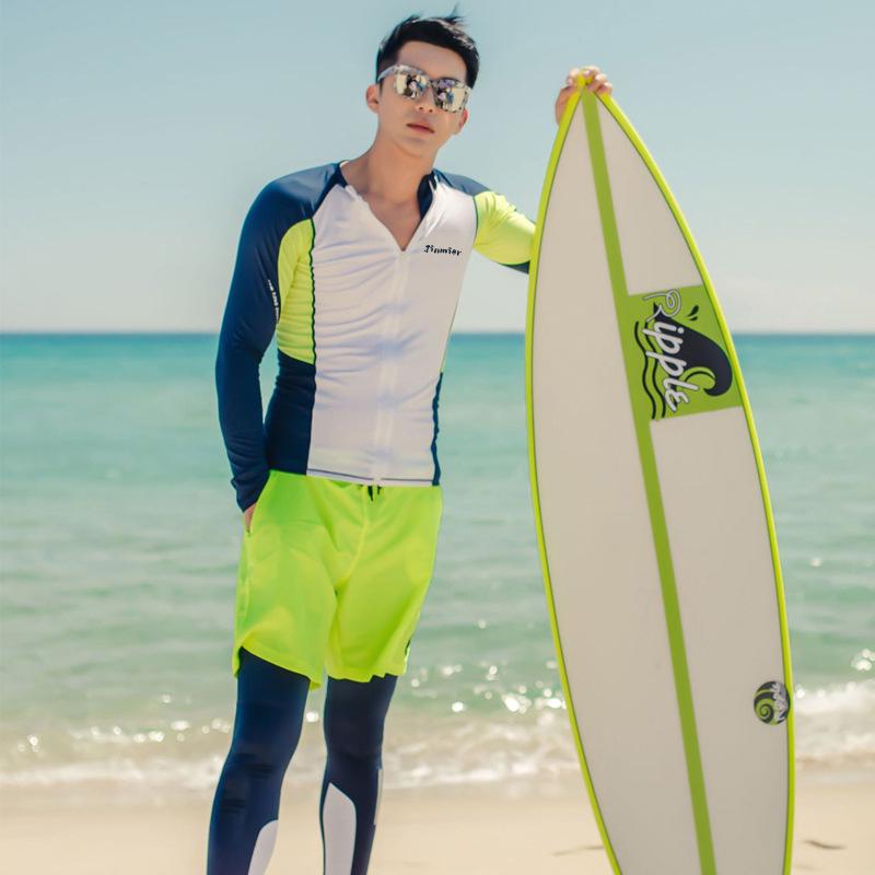 Fato de Mergulho de Manga Comprida para Pais e Filhos para Surf e Proteção Solar