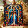 3D Virgin Mary Pray Throw Blanket for Home Bedroom Sofa Picnic Travel Office Rest Cover Blanket Wonderful Gift for Family Friend