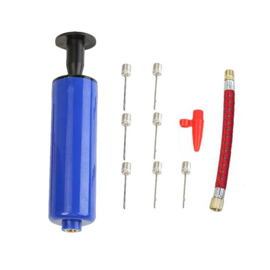 Portable Ball Hand Pump Kit Sports Ball Air Inflator with 7 Needles 1 Nozzle And Extension Hose for Balloon Basketball Football Yoga Balls