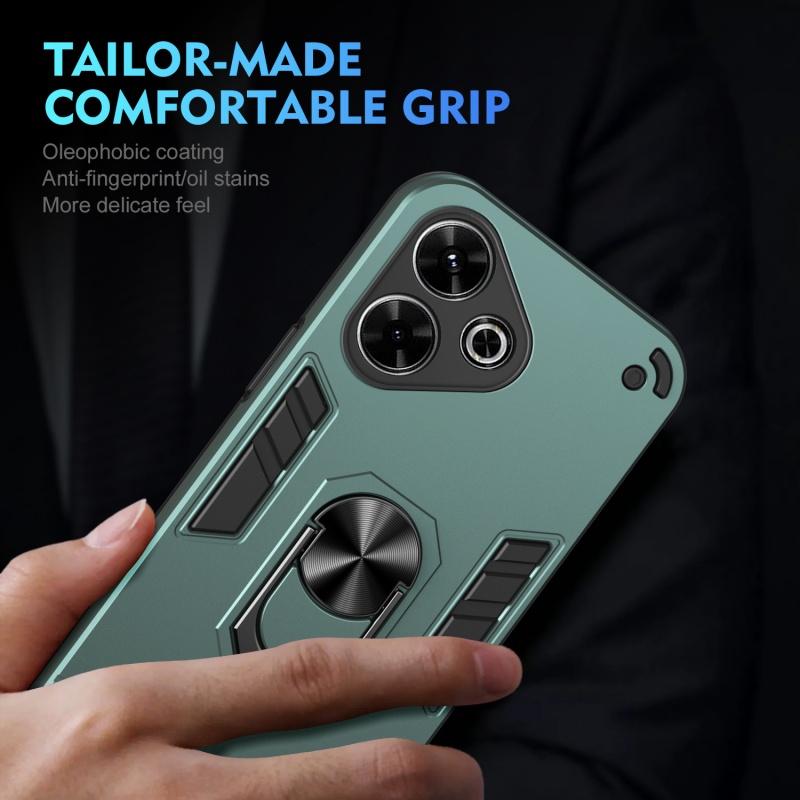 For Xiaomi Redmi 13 4G Case Ring Holder Shockproof Armor Phone Case For Redmy 13 Redmi13 4G Lens Protector Cover