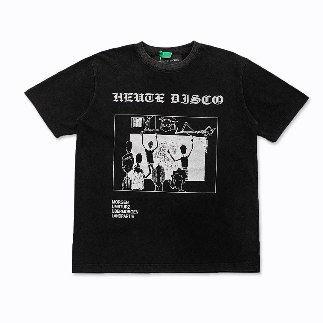 BenberFashion ERD Melancholie Trendy Merk Tweede Generatie Portret High Street Print Los Heren T-shirt Retro Ronde Hals Korte Mouw 3XL