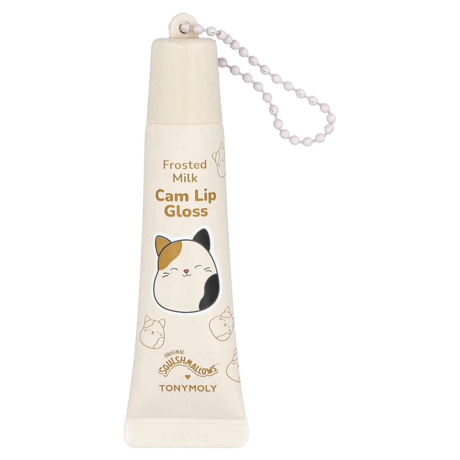 

TonyMoly, Original Squishmlows™, Cam Keychain Lip Gloss, Frosted Milk, 11g