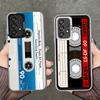Vintage 90S Cassette Tape Pattern Soft Phone Case for Samsung A17 A16 A15 A14 A13 A57 A56 A55 A54 A53 A37 A36 A35 A34 A33 A26 A2