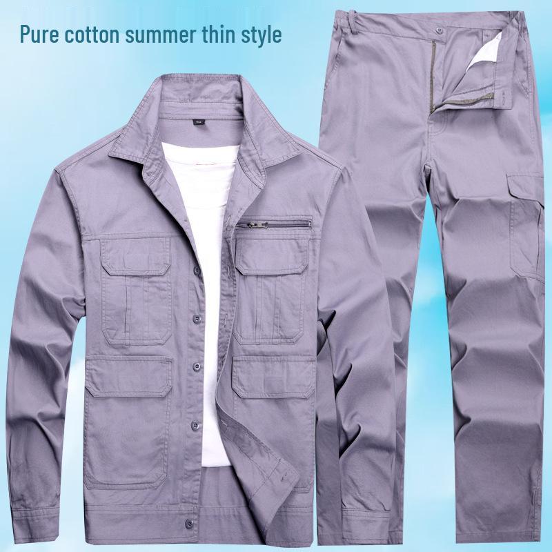 

Чоловічий та жіночий бавовняний робочий костюм - Захист для роботи на відкритому повітрі та уніформа для військової підготовки, армійський зелений 170 [Suggest Weight 110-120 kg]