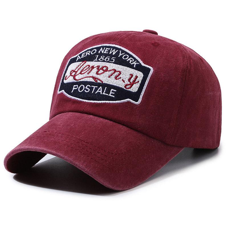 Washed Retro Cap Men'S And Women'S All-Season Baseball Cap Curved Brim Outdoor Spring And Summer Sun Hat