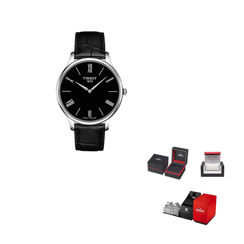 

TISSOT Junya Collection Quartz Movement Men s Watches Watch 39mm Black Dial Stainless Steel Case Leather Strap T063.409.16.058.00 Black Dial Black Strap
