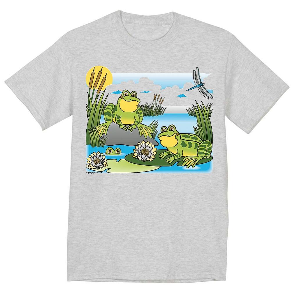 Frog T-shirt Novelty T-shirt Mens Graphic Tee Shirt S