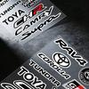FOR TOYOTA TRO GR Fashion Universal Scratch Resist Reflective Waterproof Stickers For Auto Motorcycle Helmet Mug Refrigerator