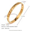 MamacitaSlay 316L Stainless Steel Star Moon Open Bracelet Bracelet 18K Gold Plated Waterproof Jewelry Women's Unique Bracelet