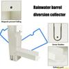 Diverter Rain Barrel Diverter Metal Rainwater Collector  Raindrop Collection