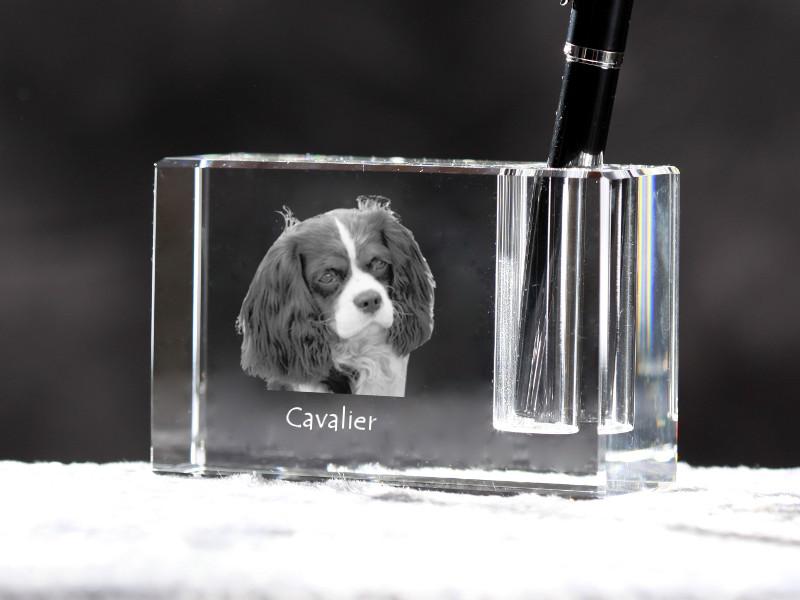 Cavalier King Charles Spaniel – Pen stand, crystal organiser with dog photo | Art-Dog