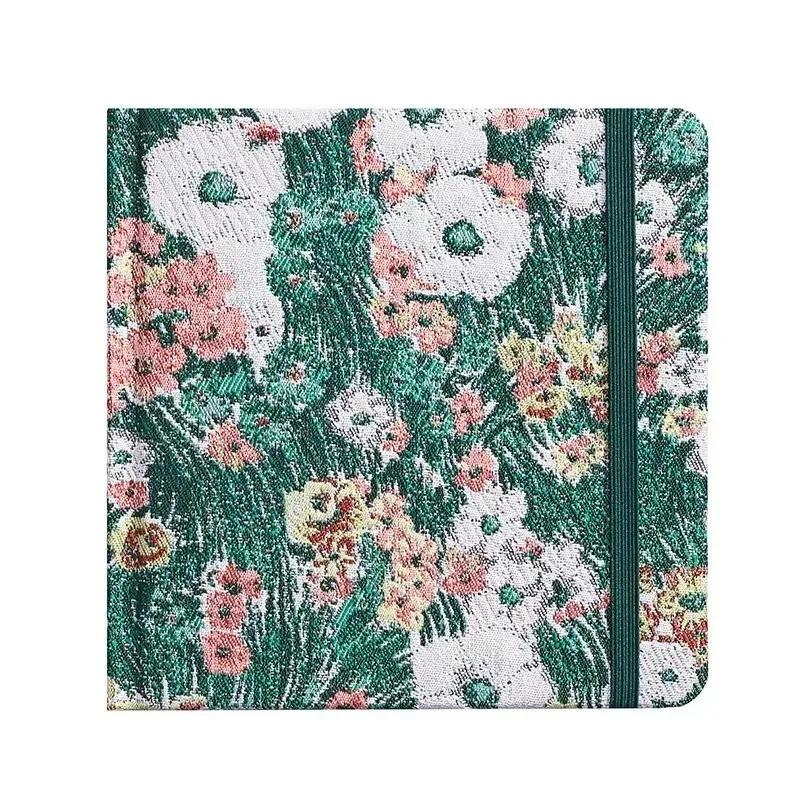14.5*14.5cm Retro Art Square Notebook On Cloth High Face Value Thick Blank Book Student Marker Pen Painting Notebook