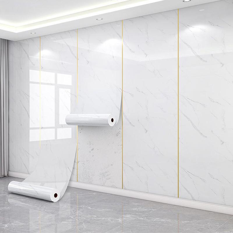 Imitation Tile Marble Sticker Self-Adhesive Pvc Decorative Water-Repellent Imitation Wall Panel Aluminum Plastic Panel Wall Decals