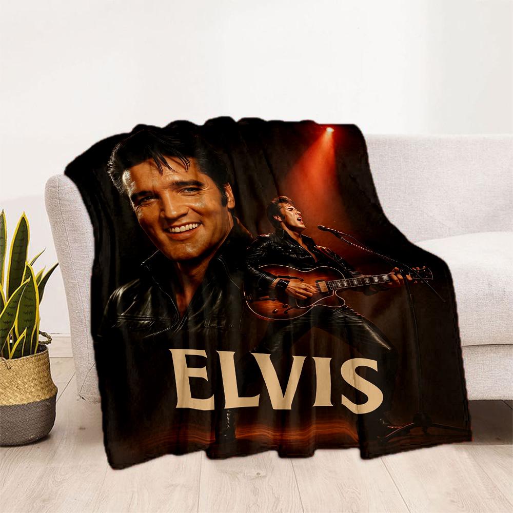 Elvis Presley: Music Legend Blanket Soft Warm Cozy Great for Couch Seaside Office Four Seasons Universal Modern Style Gifts For Family Or Friends