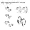 5 Par Stylowych Kolczyków Ze Stali Nierdzewnej w Kolorze Stali Dla Kobiet i Mężczyzn Zestaw Kolczyków Punk Gothic