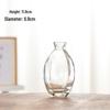 Retro Embossed Transparent Glass Vase: French-Inspired Luxury Home Decor for Living Room