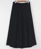 Ppaeppae Back Elastic Secret Pleats 3/4 Skirt Pants