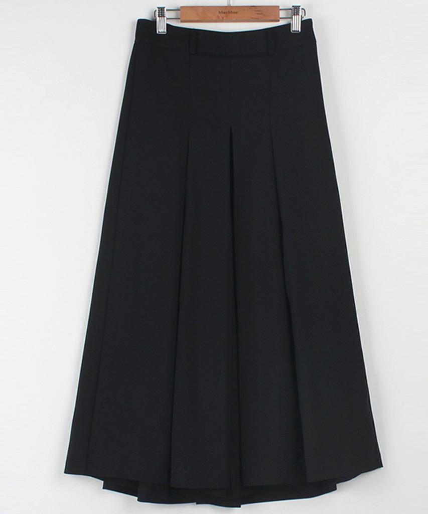 Ppaeppae Back Elastic Secret Pleats 3/4 Skirt Pants
