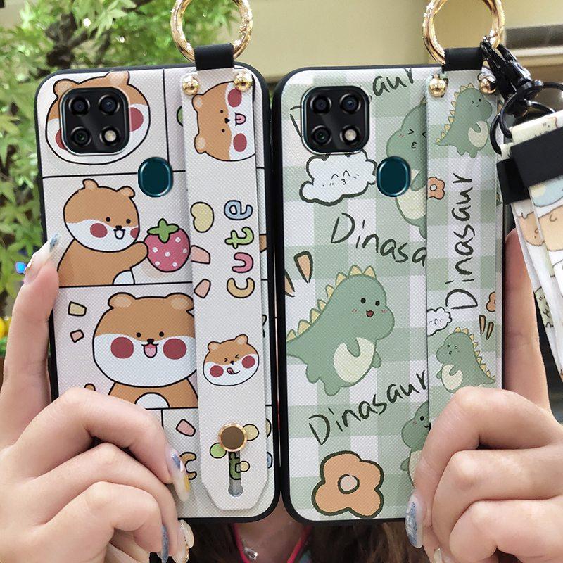 Anti-dust Wrist Strap Phone Case For ZTE Blade V2020 Vita/Blade20 Smart/10 Smart Kickstand Phone Holder Anti-knock Cute