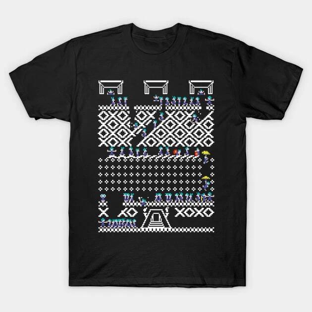 Oh No! Lemmings Ugly Christmas Sweater Made in Australia T-Shirt L