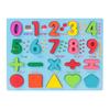 Kids 3D Wooden Puzzle Toys Colorful Number Letter Geometry Shape Cognition Grasp Board Early Learning Educational Montessori Toy