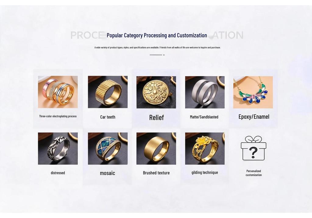 18K Gold-Plated Titanium Steel Couples' Ring Set – Colorfast Wedding Bands for Men and Women