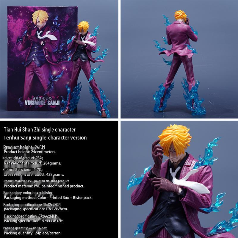 TH Tianhui Sanji Фигурка  Взрыв Энергии  - Аниме Мерч One Piece Модный GK Модель Игрушка