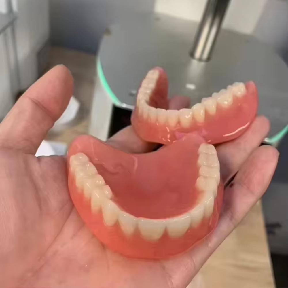 Bright Smi Full Mouth Silicone Dentures Soft Realistic False Teeth Beauty Use