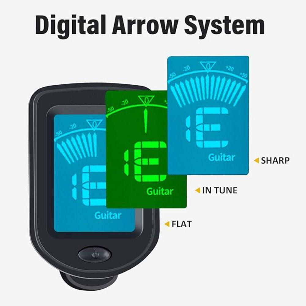 LCD Screen Guitar Tuner Clip On Guitar Accessory String Instruments Tuner  All Instruments