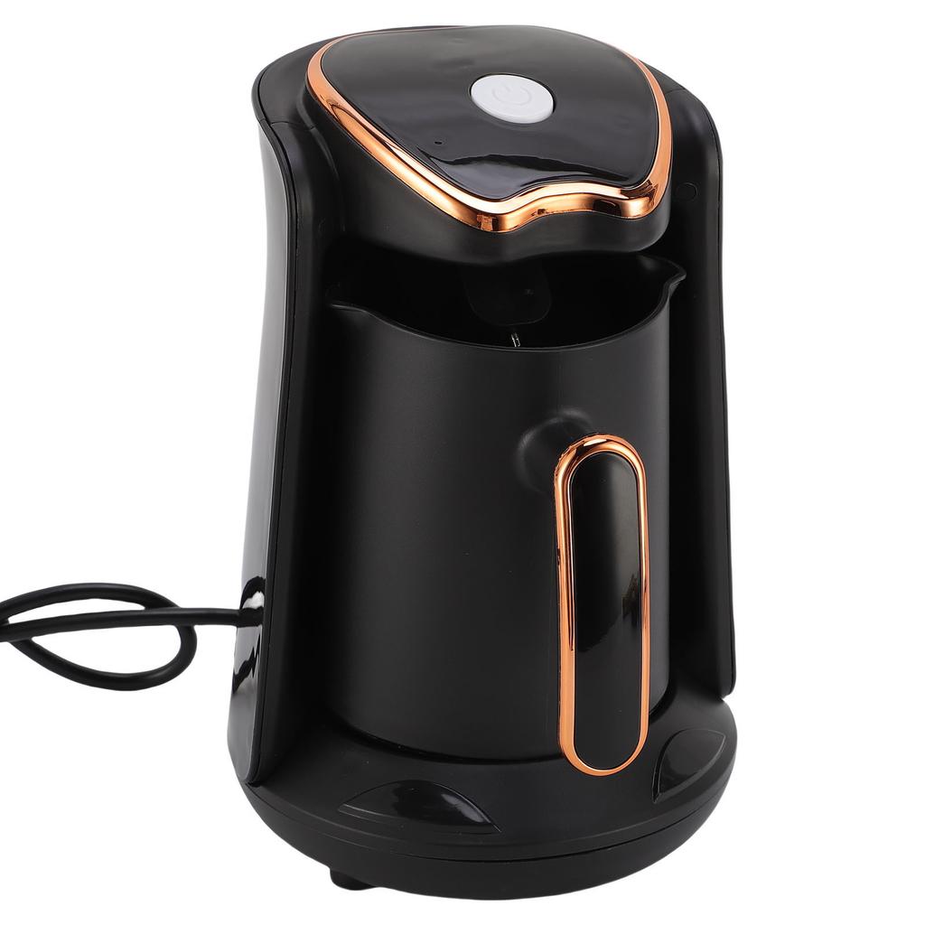 Turecki Ekspres do Kawy 600W 4 Filiżanki Zabezpieczenie przed Przelaniem Zabezpieczenie przed Gotowaniem na Sucho Przenośny Turecki Ekspres do Kawy do Domu Wtyczka EU 220V