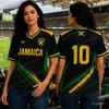 Jamaica Soccer Jersey Fan Shirt Fashion Casual Streetwear Breathable Quick Drying Short Sleeved Summer Men Women T-Shirt