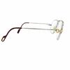 Very Good Cartier Glasses Trinity Two Bridges Silver Mens Used