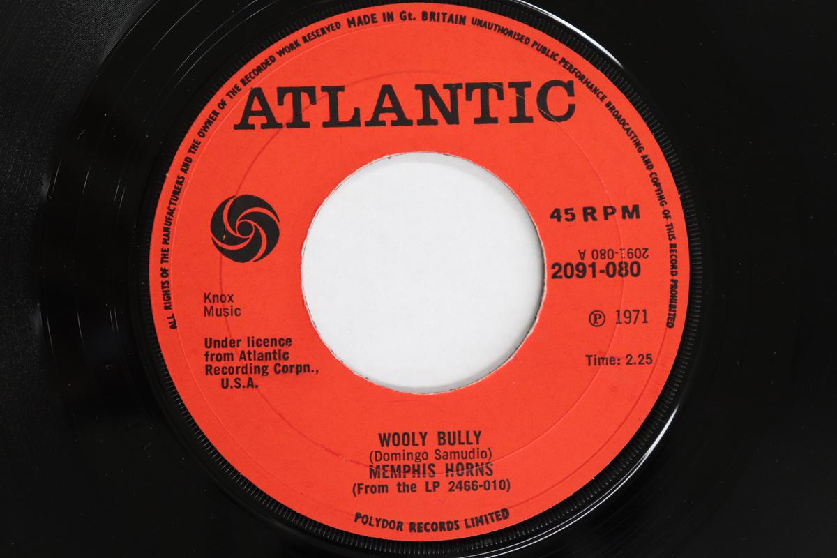 

7-дюймовая пластинка MEMPHIS HORNS - Wooly Bully 2091080 ATLANTIC 1971 UK Соул/Фанк Б/У