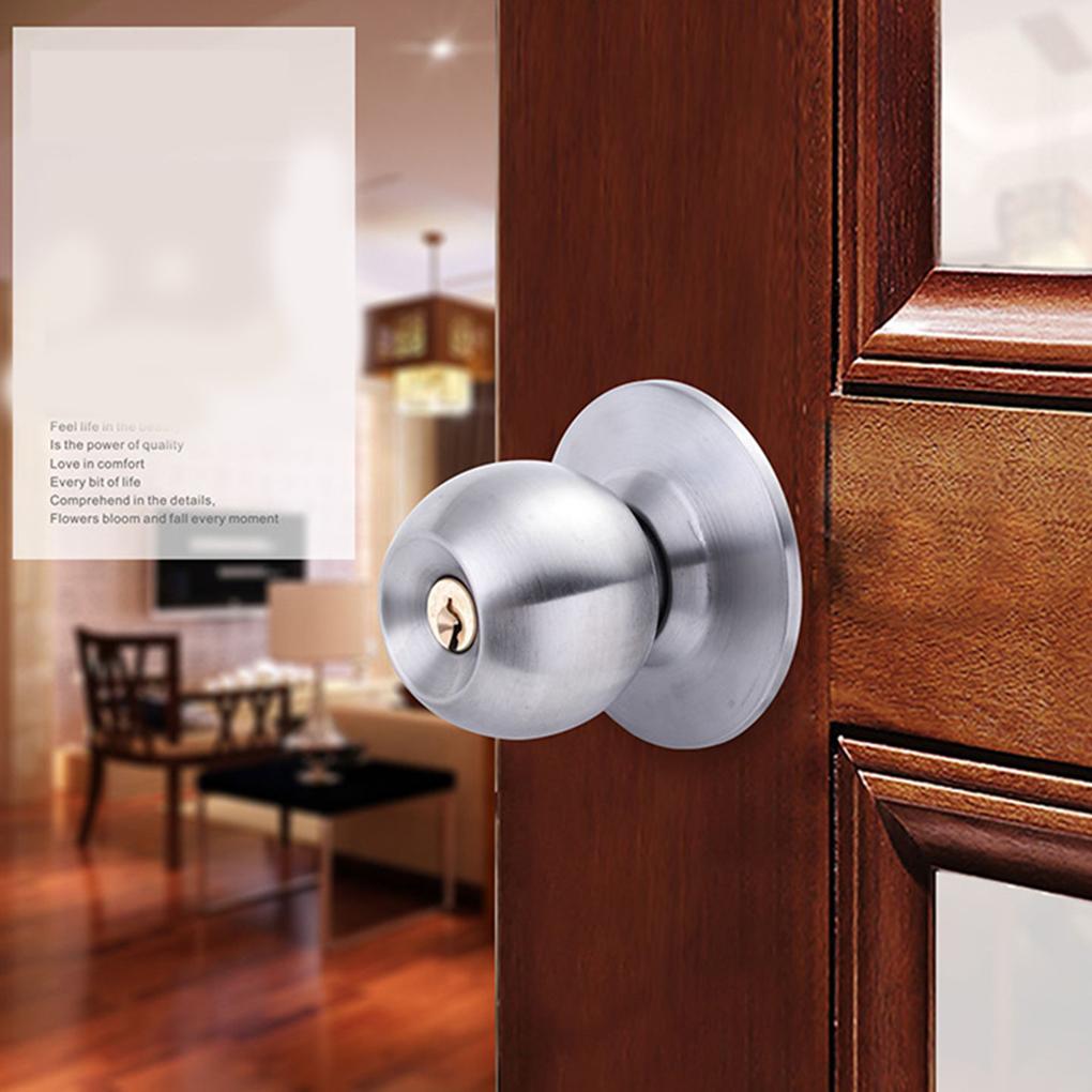 Universal Door Handle Knobs  Bedroom Living Room Lock Bathroom Entrance Locks Accessories with Keys Door Lock