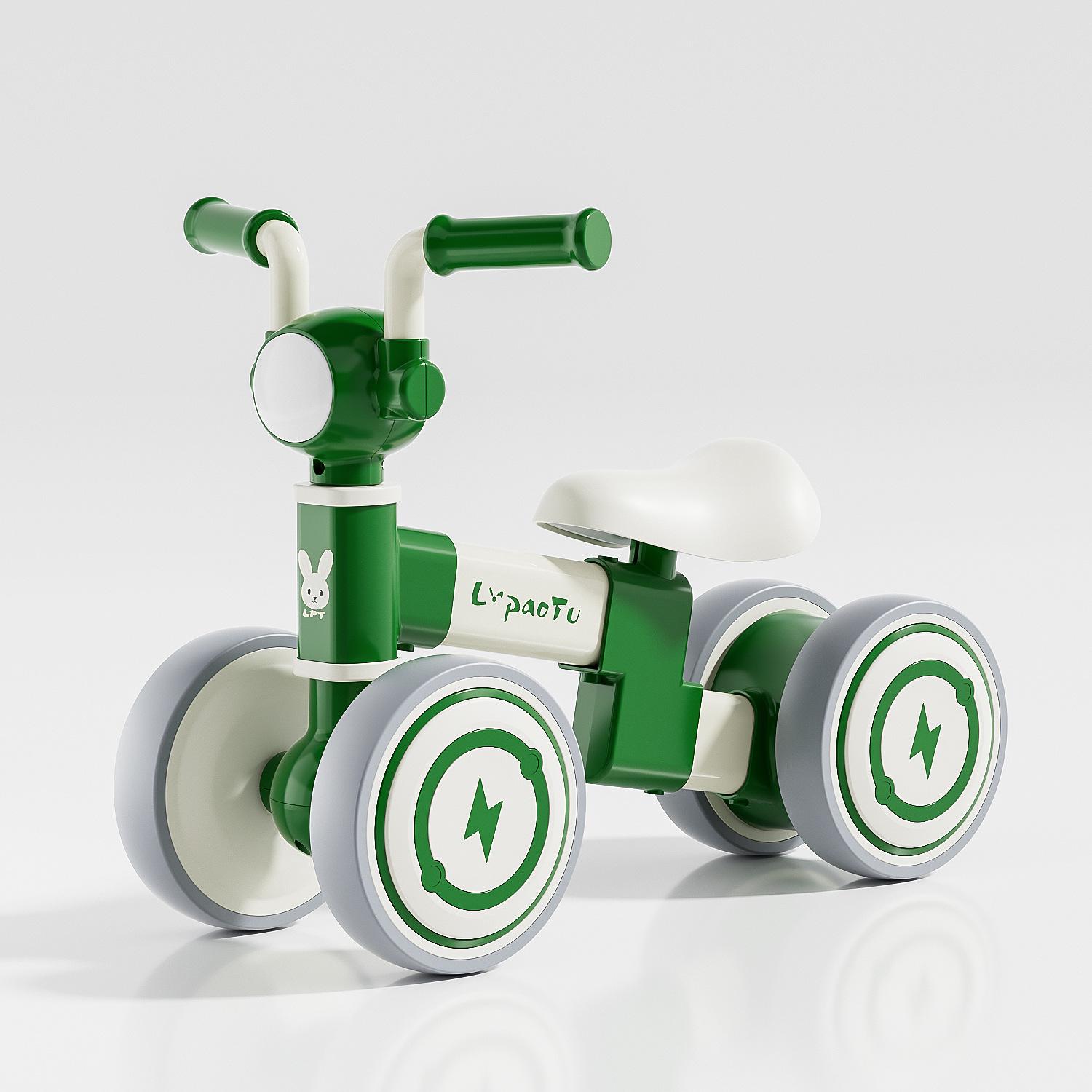 

Toddler Balance Bike: Adjustable Height, Soft Seat, Silent Wheels, Ages 1-4, No Pedals