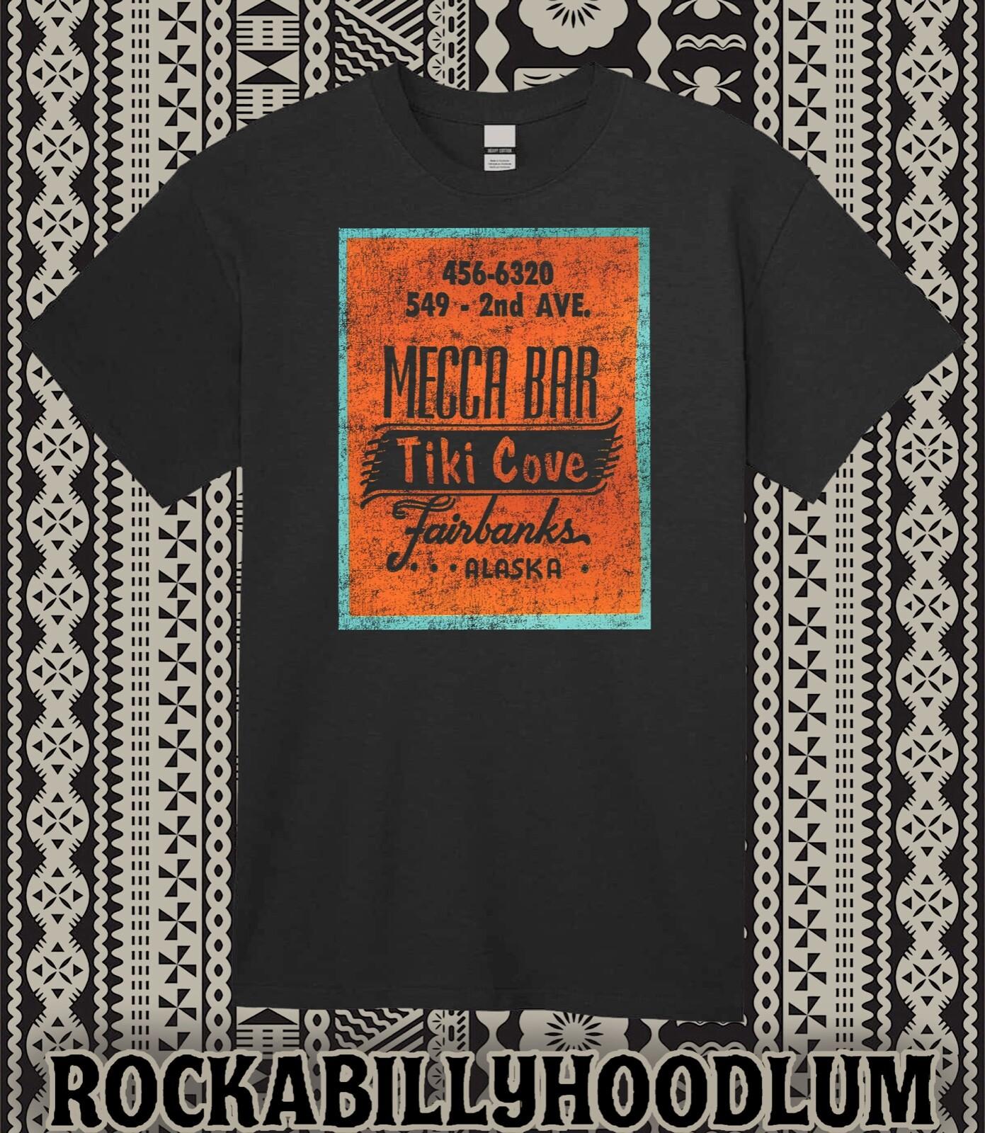 Retro Tiki Art Tee T Shirt Mug Tiki Mecca Bar Cove Fairbanks Alaska M