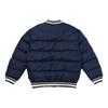 Vans Logo Print Zip Long Sleeve Jacket Men Jackets Blue VN000FDCLKZ