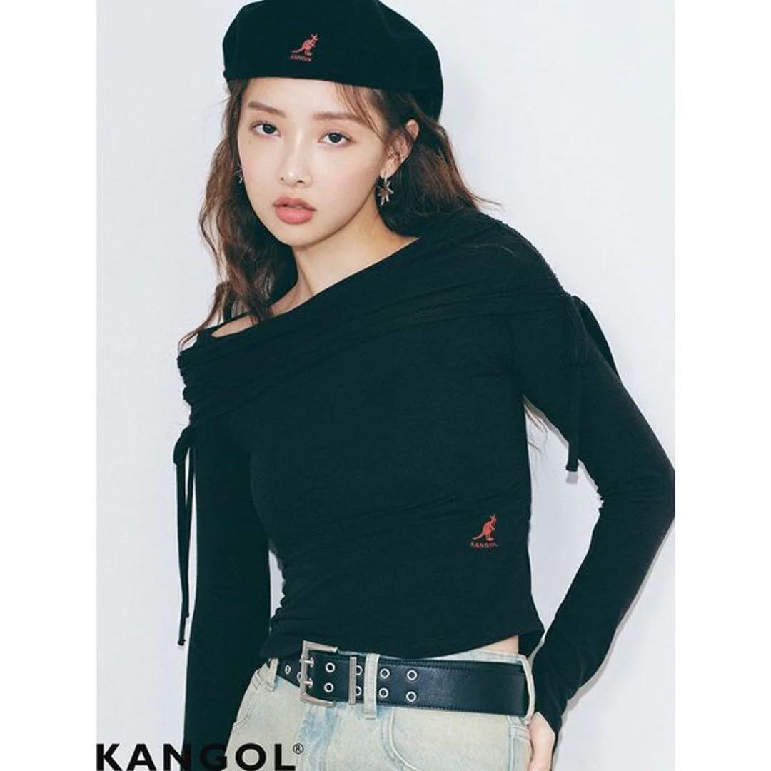LILY BROWN KANGOL Off Shoulder Tops Black