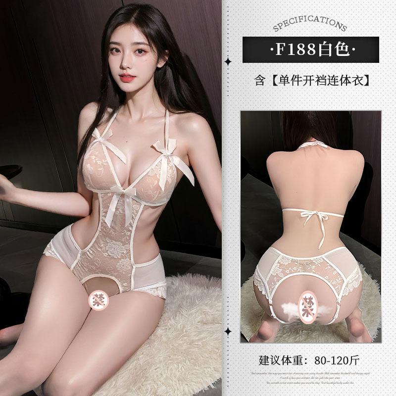 Open Crotch Free Catties Large Size Fat Sister Erotic Underwear Sexy Pure Desire Uniform Lace Seduction Pajamas 18