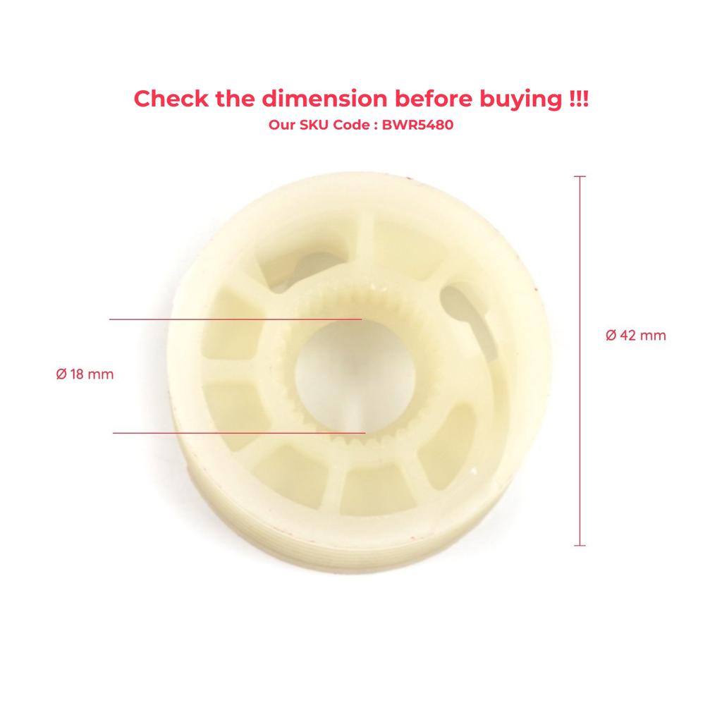 BWR5480 Window Regulator Repair Gear Reel Wheel Pulley Right 5C6837462 5C6839462 for VW Jetta MK6 A6 5C6