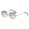 Oval Metal Frame Sunglasses Women Men UV400 Protection Fashion Driving Outdoor PC Lens