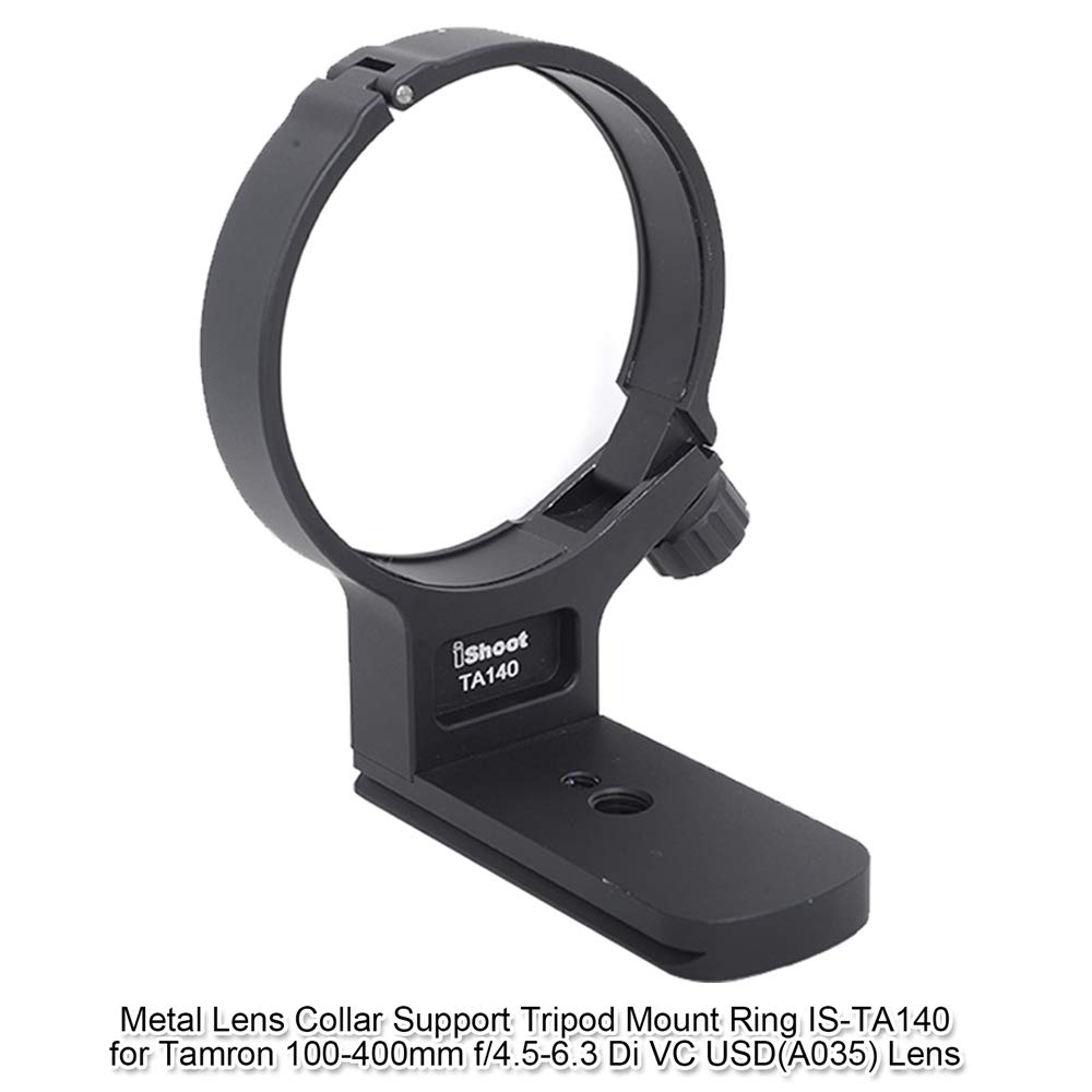iShoot CNC Aviation Aluminum Lens Support Tripod Mount Specially Designed for Tamron Di VC USD with Quick Release Compatible with and BENRO Ball Heads