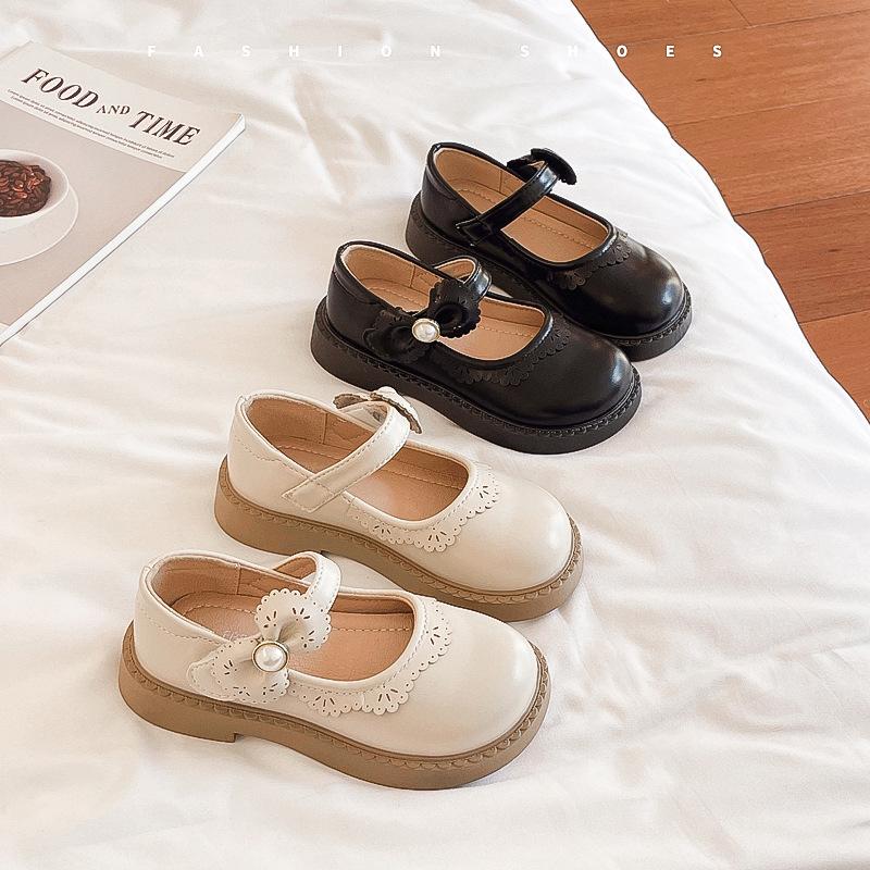 New Spring and Autumn Simple and Fashionable Girls Soft-soled Performance Leather Shoes