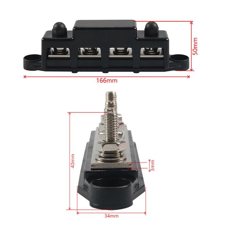 Authentic 4 Way Busbar High-Current Terminal Stud Multi-Function RV Conversion Accessories Car Accessories RV Supplies