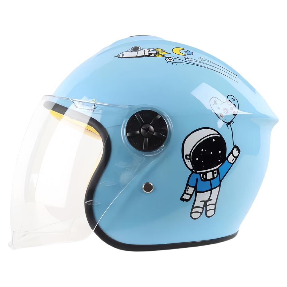 

Cartoon Cute Helmet Open Face Electric Bike Child Helmet Four Seasons Cartoon Electric Bicylce Helmet for Kids Youth Schoolchild