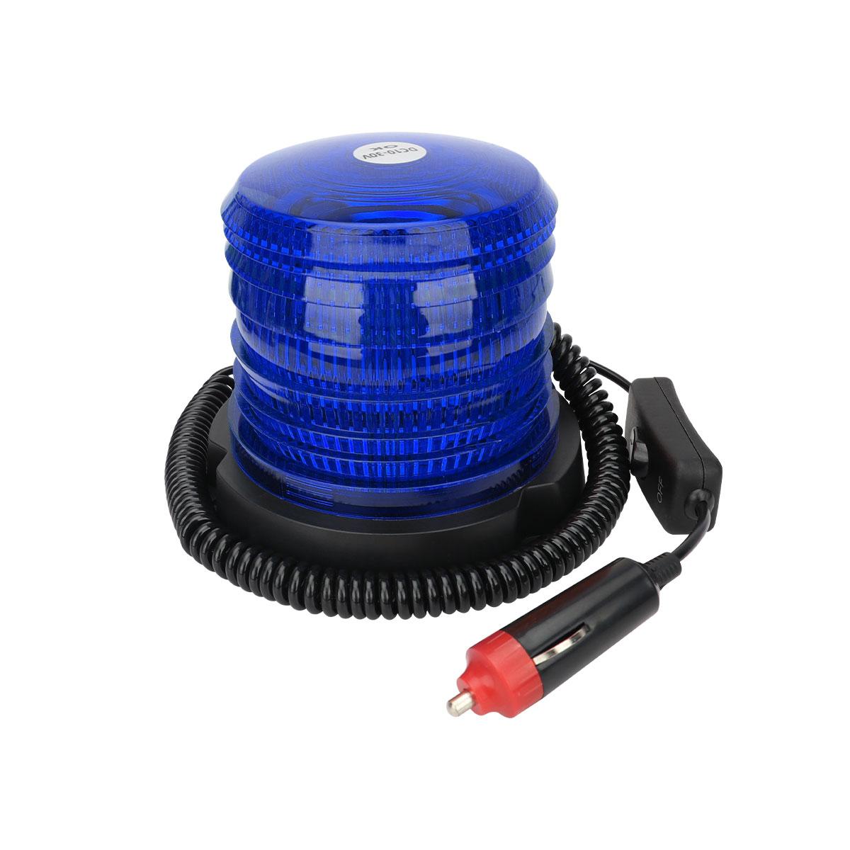 

Car Truck Roof Top Warning Light Emergency LED Strobe with Magnetic Base Auto 12V 9-36V Universal Flashing Beacon Safety Light синій