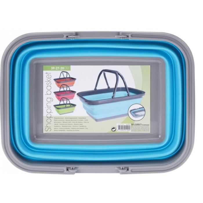 Panier À Provision Rétractable - Coloris Aléatoire - Plastique - Facile À Transporter - Résistant À L'eau