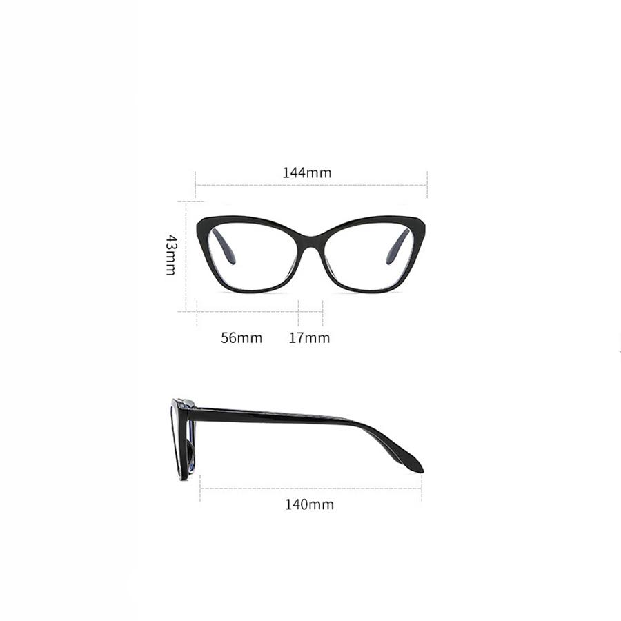 Classic Anti-Blue Light Computer Eye Glasses Frames Men Women Vintage Square Plastic Cat Eye Glasses Frame Eyewear